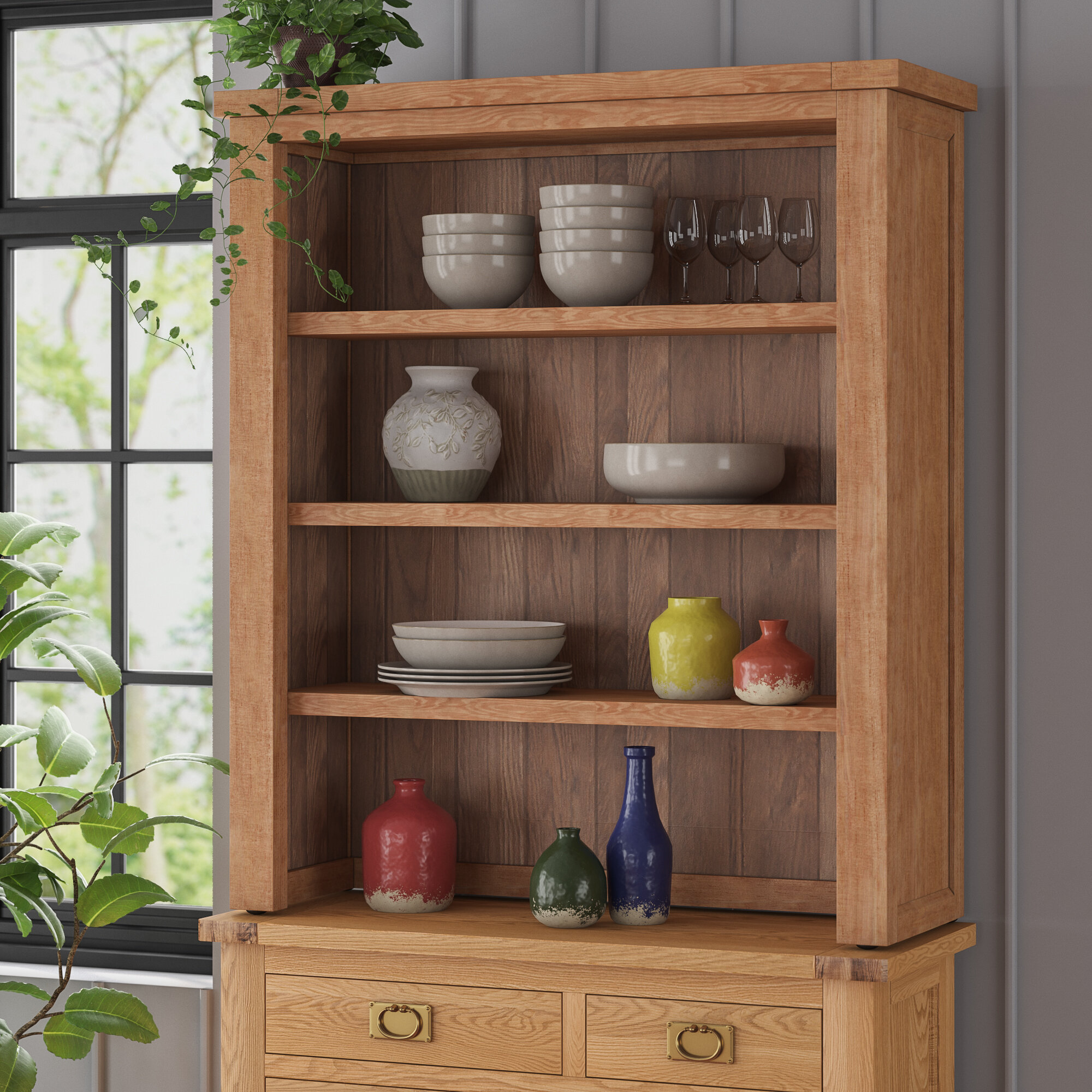 Union Rustic Millais Petite Welsh Dresser Wayfair Co Uk