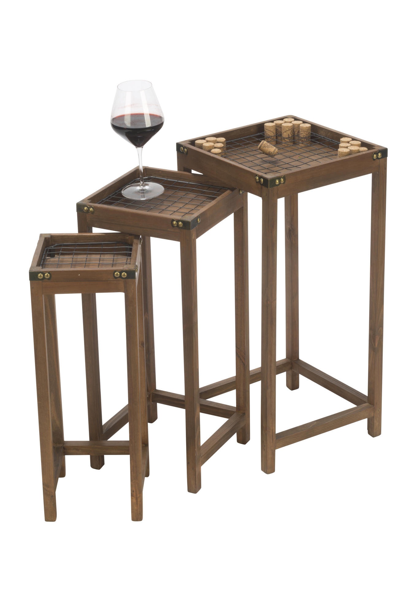 Alcott Hill® Loreen 25.25'' Tall Tray Top Nesting Tables Wayfair