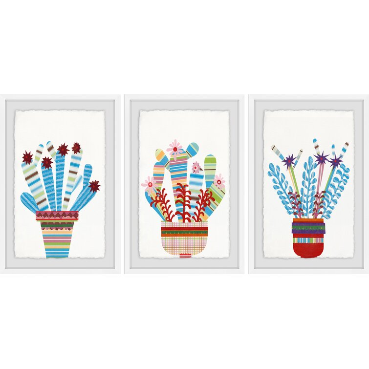 ArtWall Lindsey Janichs Swuahs Players 4 Piece Floater Framed Canvas Set 36 by 48 