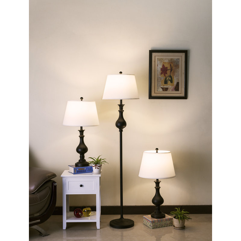 matching table and floor lamps