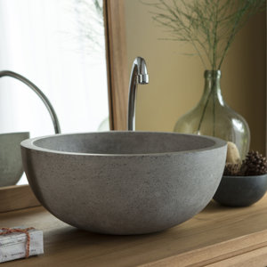 Tikamoon 40 cm Aufsatz-Waschbecken Isis Terrazzo