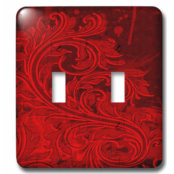3drose Elegant Vines On Tones 2 Gang Toggle Light Switch Wall Plate Wayfair