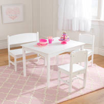 Zoomie Kids Ravenden Kids 3 Piece Rectangular Interactive Table And Chair Set Reviews Wayfair