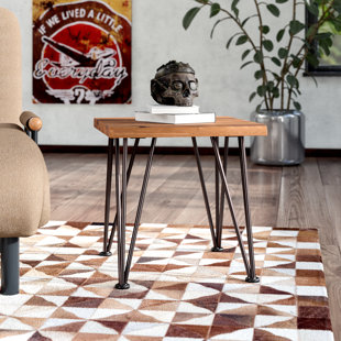 Guyapi Indoor Acacia Wood Side Table by Trent Austin Design Amazing