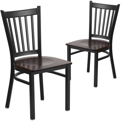 Jophy Vertical Back Metal Restaurant Chair