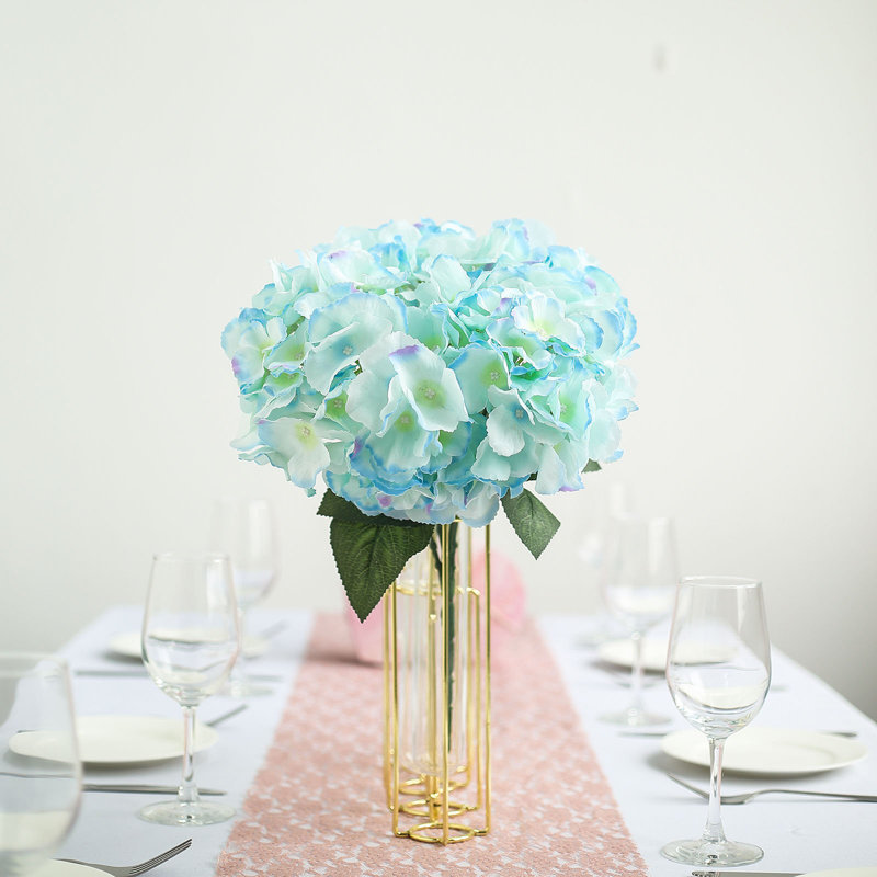 Primrue 5 Bushes 25 Heads Silk Hydrangea Artificial Flower Bushes Wayfair