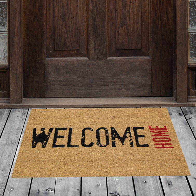 Welcome Guests with Outdoor Heavy Duty Doormats 24 X 60 Kempf Natural Coco Coir Outdoor doormats with Black Border Keep Your House/Office Clean 