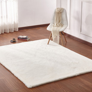 white area rug small korte plush rabbit skin off white area rug shanna wayfair white area rug small korte plush rabbit skin off white area rug shanna wayfair