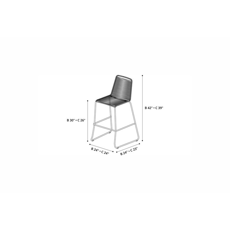 huron patio bar stool