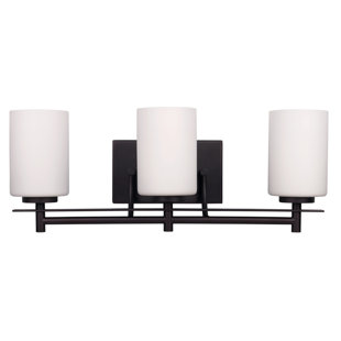 Best Faulkner 3-Light Vanity Light By World Menagerie Wall Lights Faulkner 3-Light Vanity Light By World Menagerie Wall Lights