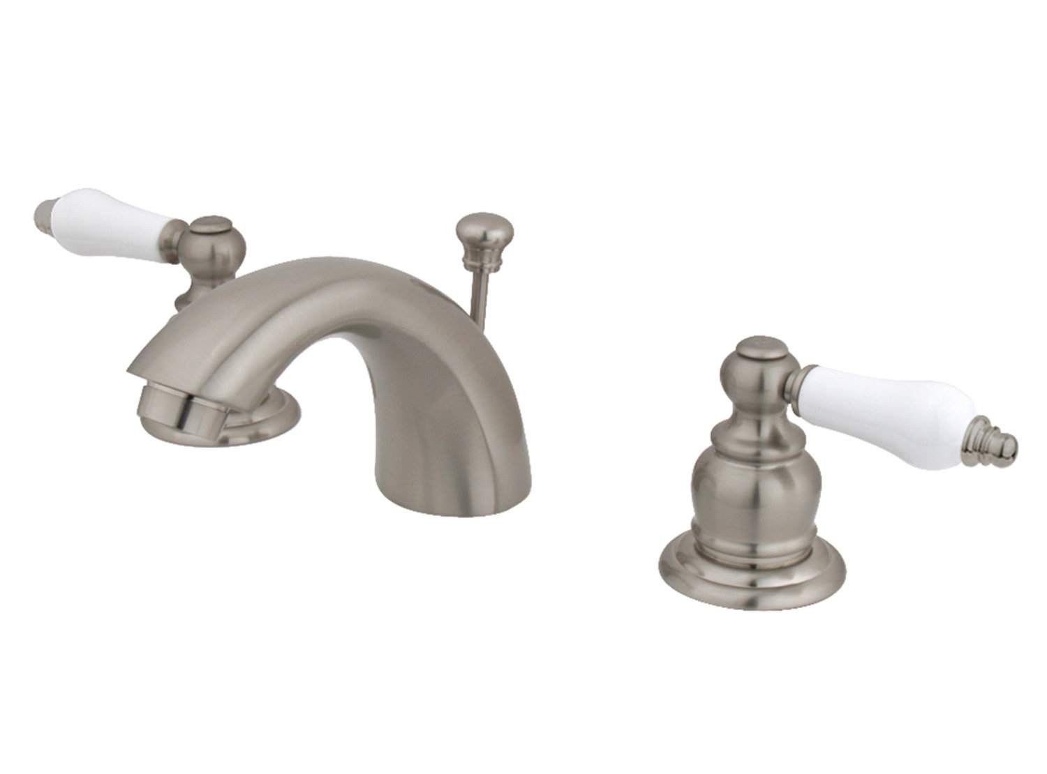 Oil Rubbed Bronze Kingston Brass KB955PL Mini Widespread Lavatory Faucet and Pop-Up