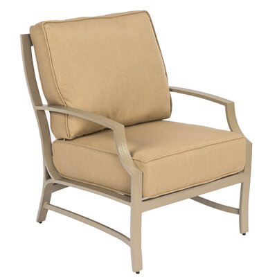 Seal Cove Patio Chair With Cushions Woodard Frame Color Textured