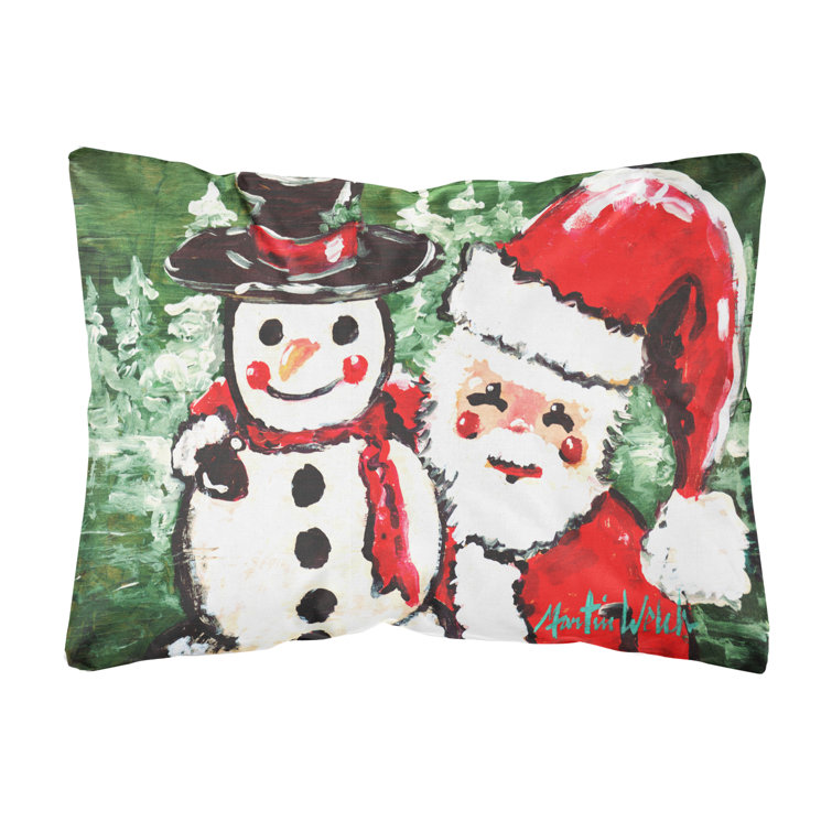 outdoor snowman pillows