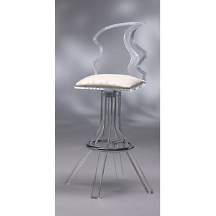 Zig Zag 30 Swivel Bar Stool by Muniz
