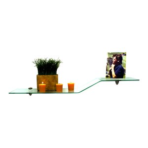 Floating Glass Shelves Wall Shelf