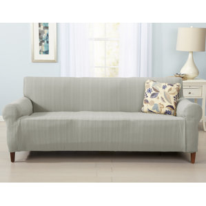 Darla Box Cushion Sofa Slipcover by Home Fashion Designs