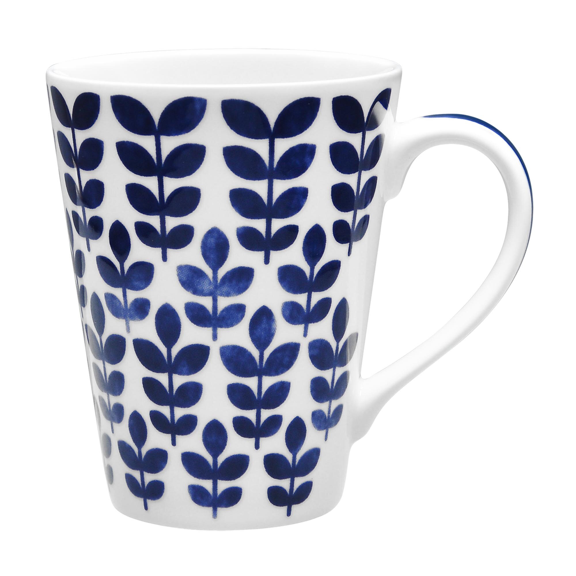 Hugely Loved Heart Glossy Blue 12 ounce Ceramic Stoneware Inspirational Mug