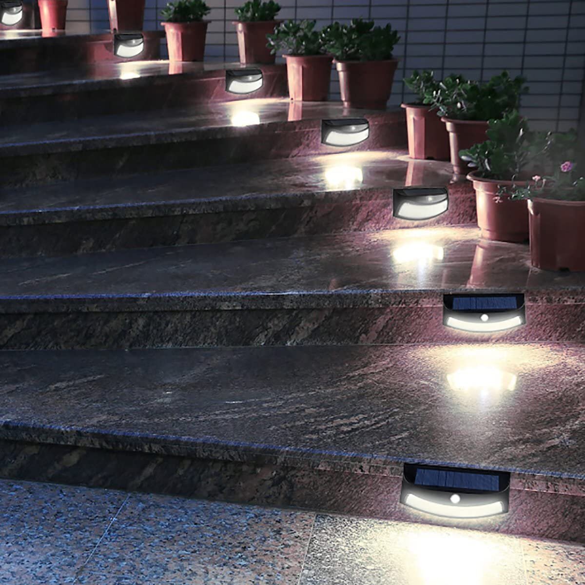 15pcs LED Bulbs Deck Light Garden Stair Yard Outdoor Landscape Lamp Pathway Step 