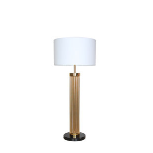 Eichholtz Design Silver and Clear Perspex Acrylic Table Lamp Silk