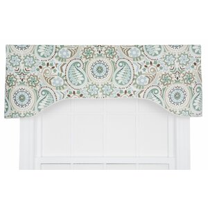 Drumahaman Floral Print Lined Arched Curtain Valance