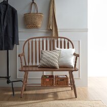 farmhouse high back bench