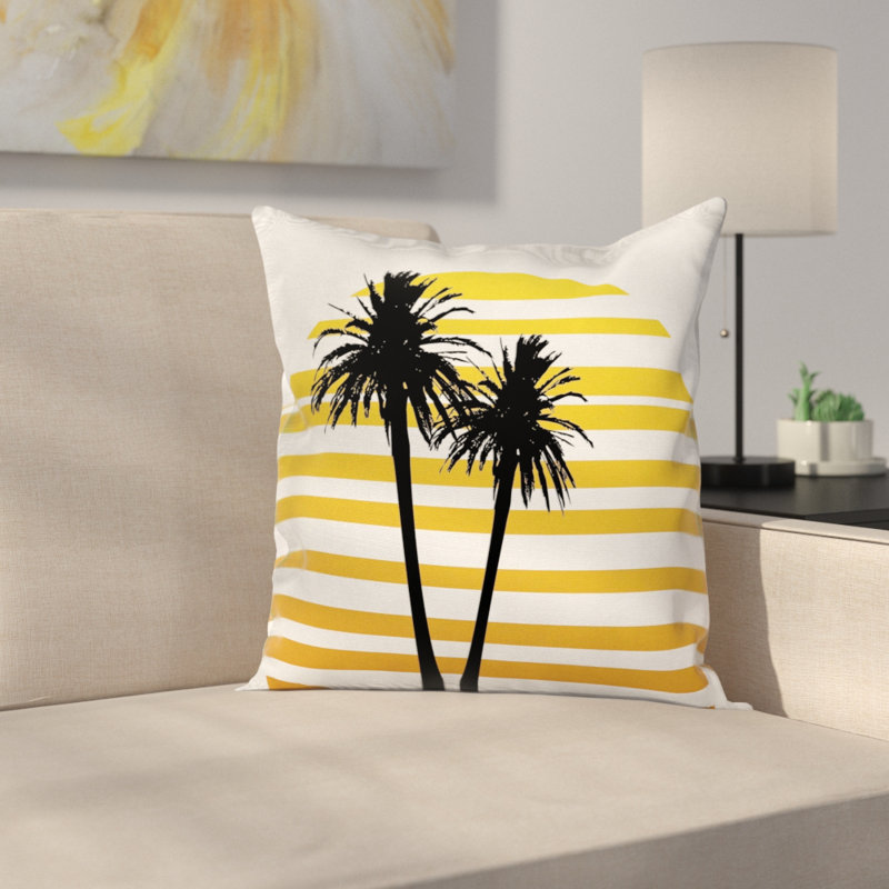 East Urban Home Coconut Palm Trees Cushion Pillow Cover Wayfair
