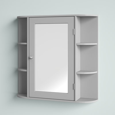 Alinblot 26" W x 25" H x 5" D Wall Mounted Bathroom Cabinet