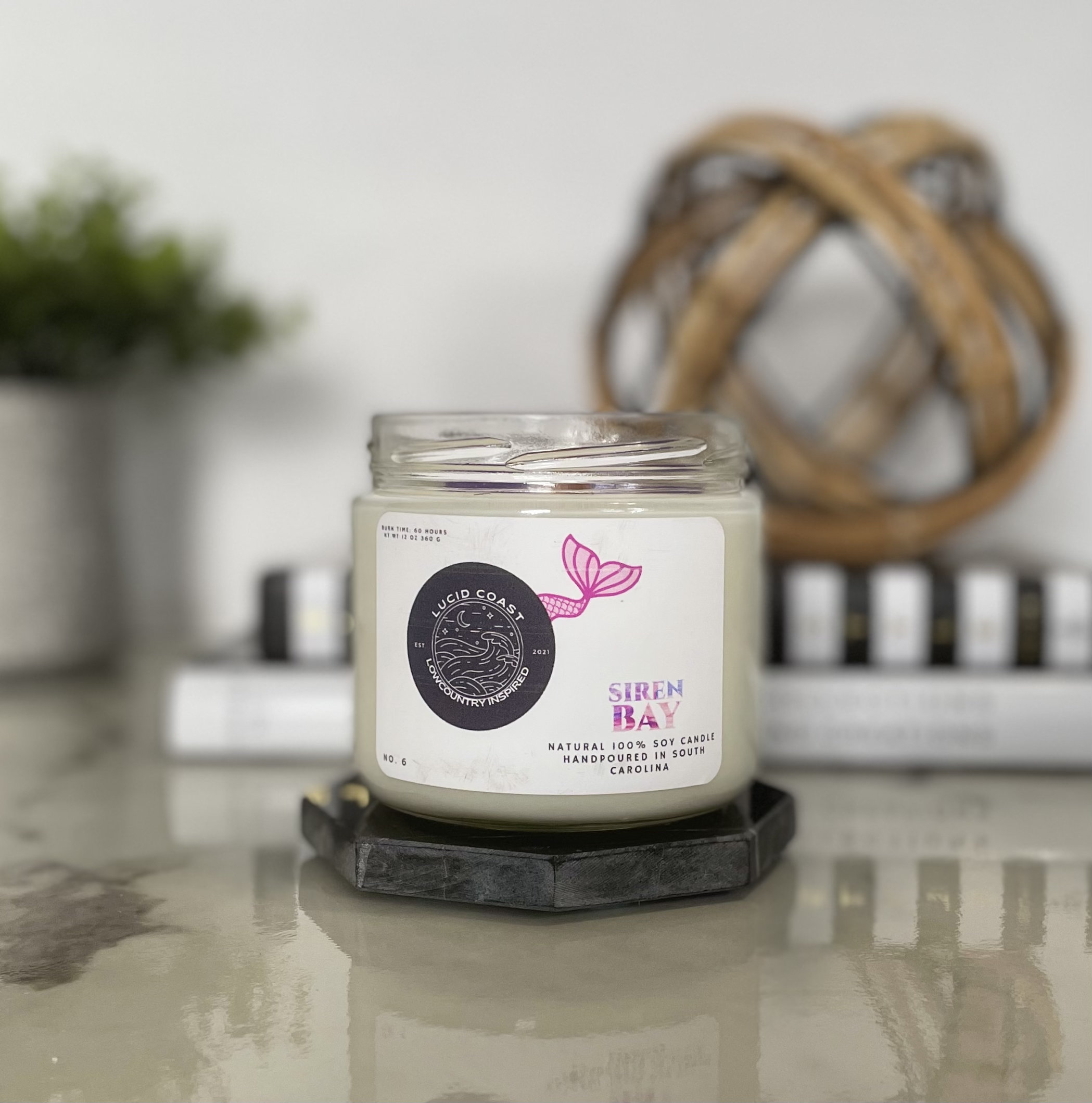 Lucid Coast Candle Company Siren Bay Vegan Soy Candle Wayfair