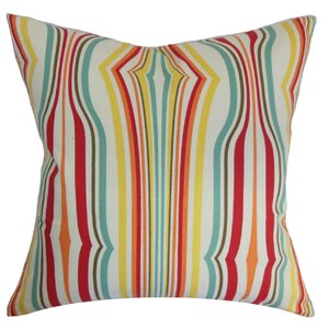 Cachoiera Stripes Cotton Throw Pillow