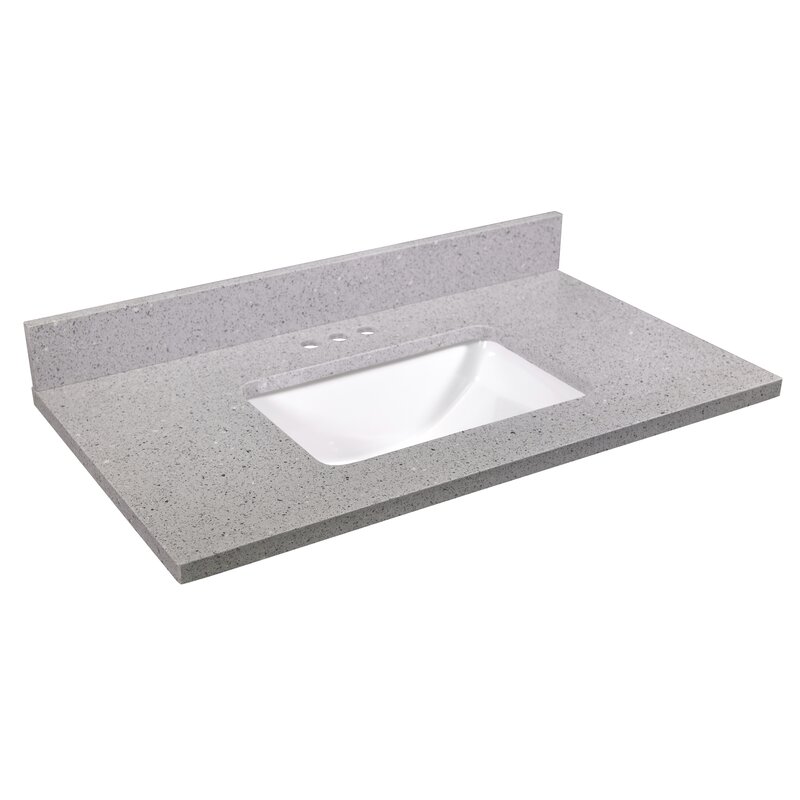 Design House Quartz Single Bowl Vanity Top 37x22 Flint Wayfair