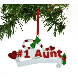 personalized christmas ornament 1 aunt hearts candy cane hanging figurine - Christmas Candy Cane Decorations personalized christmas ornament 1 aunt hearts candy cane hanging figurine - Christmas Candy Cane Decorations