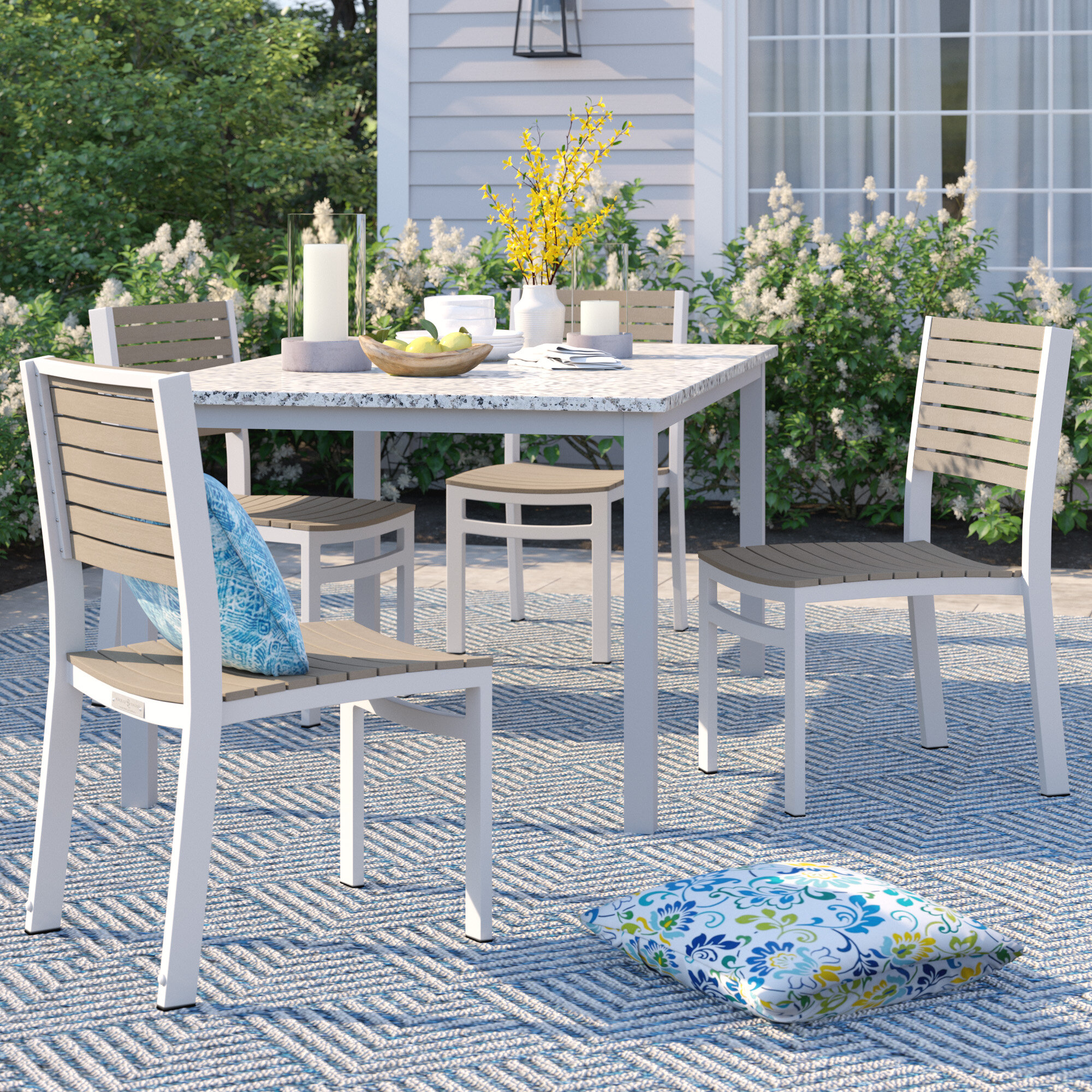 Sol 72 Outdoor Caspian Stacking Patio Dining Chair Wayfair