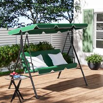 green garden swing