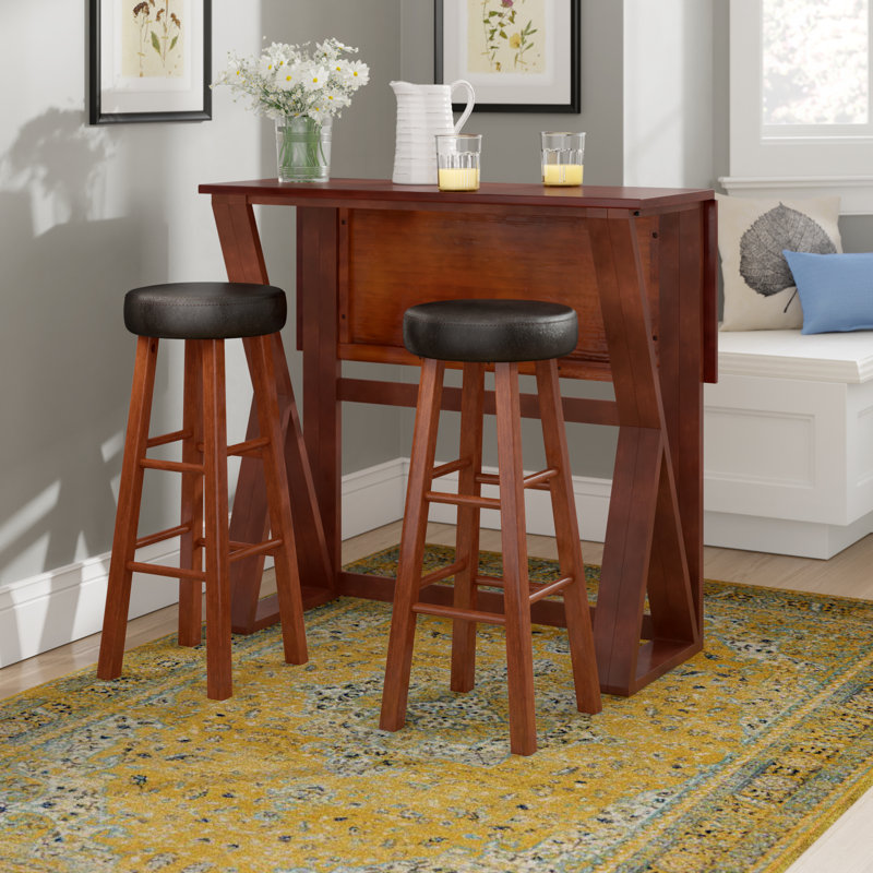 Red Barrel Studio Glaser 3 Piece Pub Table Set Reviews Wayfair