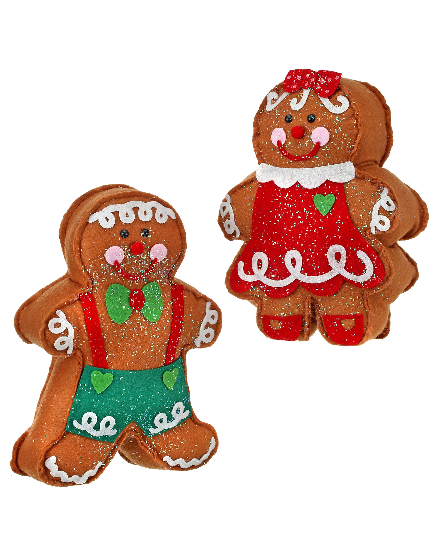 HOLIDAY TEDDY BEAR PORCELAIN FIGURINE STATUE RED GREEN CHRISTMAS GINGER BREAD