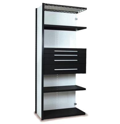 V Grip 84 Shelving With Drawers Unit 4drw5shelf Closed Addon 4