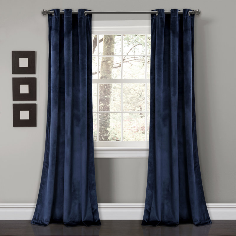Mercer41 Belknap Solid Room Darkening Grommet Curtain Panels