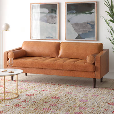 Gordon International Eileen Gray 94 5 Wide Square Arm Sofa Wayfair
