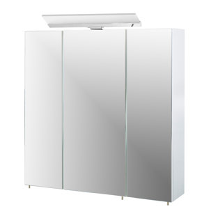 70 cm x 75 cm Spiegelschrank Venlo mit LED-Beleu..