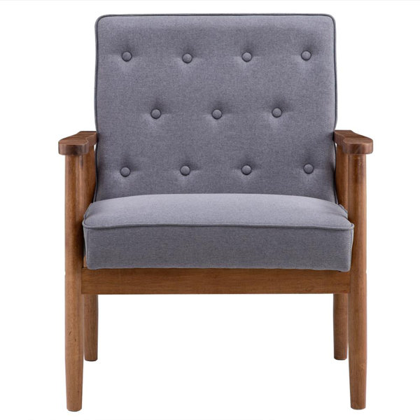 Accent Chairs With Wooden Arms Wayfair Ca