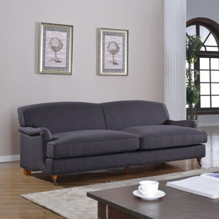 Mid-Century Modern Large Sofa With Casters by Madison Home USA New