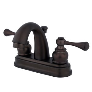 Vintage Centerset Bathroom Faucet with ABS Pop-Up Drain