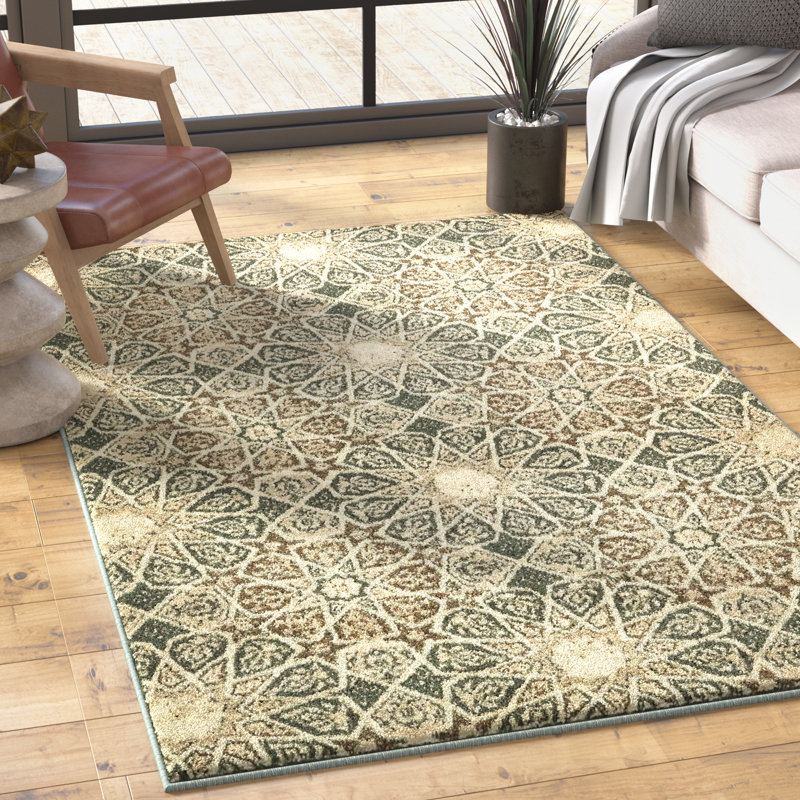 Trent Austin Design Kentville Abstract Multi Brown Cream Gray