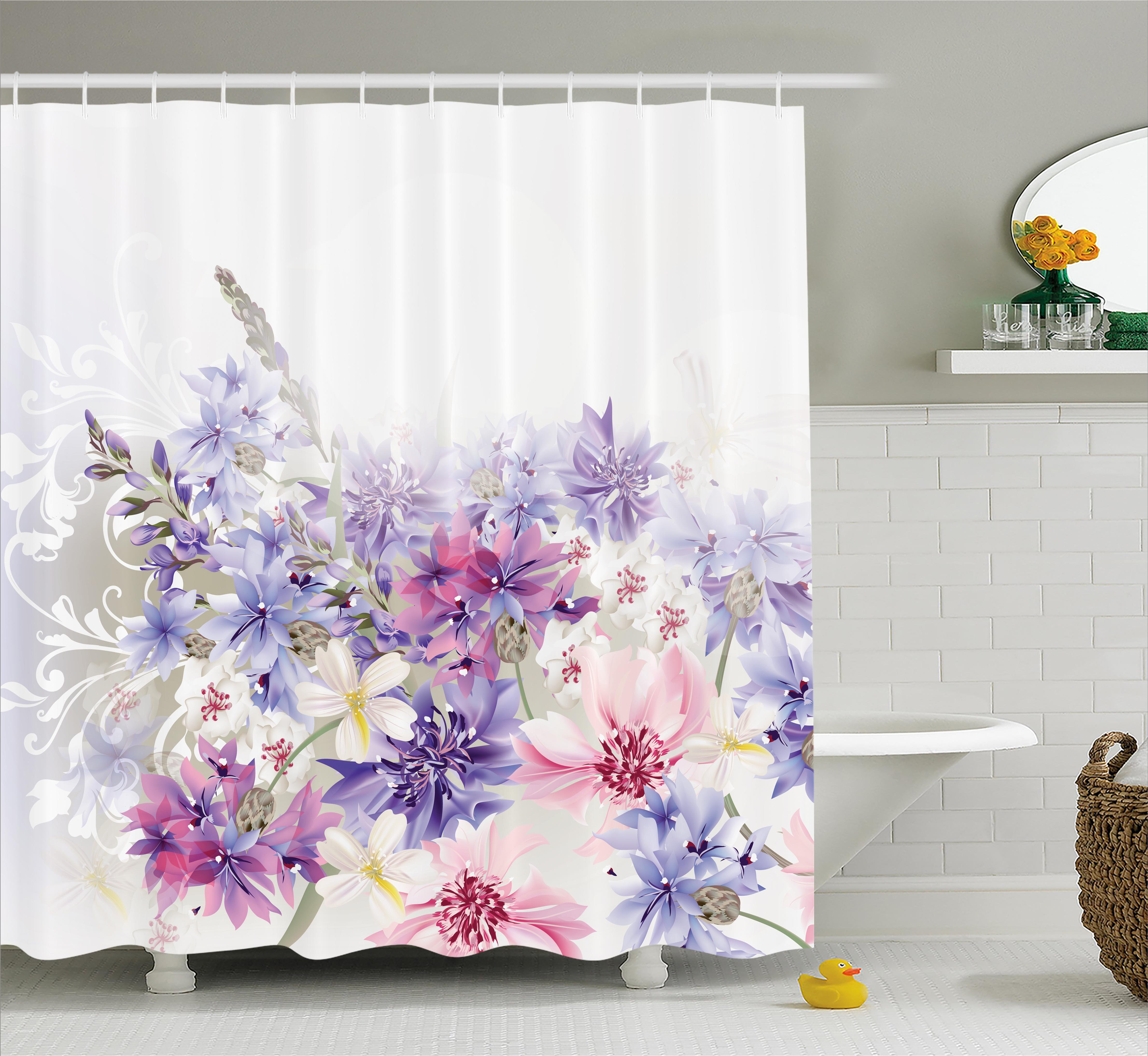 August Grove Burma Pink Purple Flowers Shower Curtain Reviews August Grove Burma Pink Purple Flowers Shower Curtain Reviews Wayfair