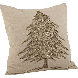 Sapin de Nou00ebl Cotton Throw Pillow