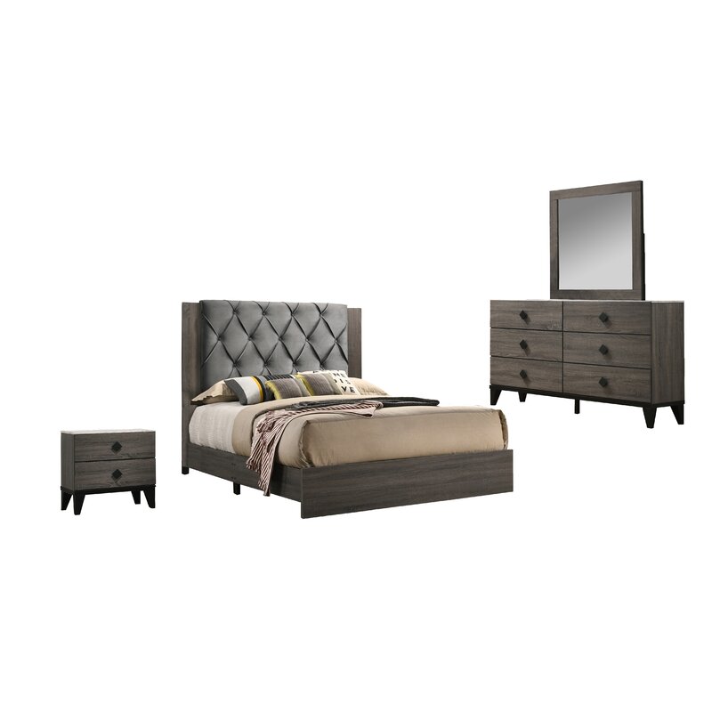 Union Rustic Coletta Standard 4 Piece Bedroom Set Wayfair