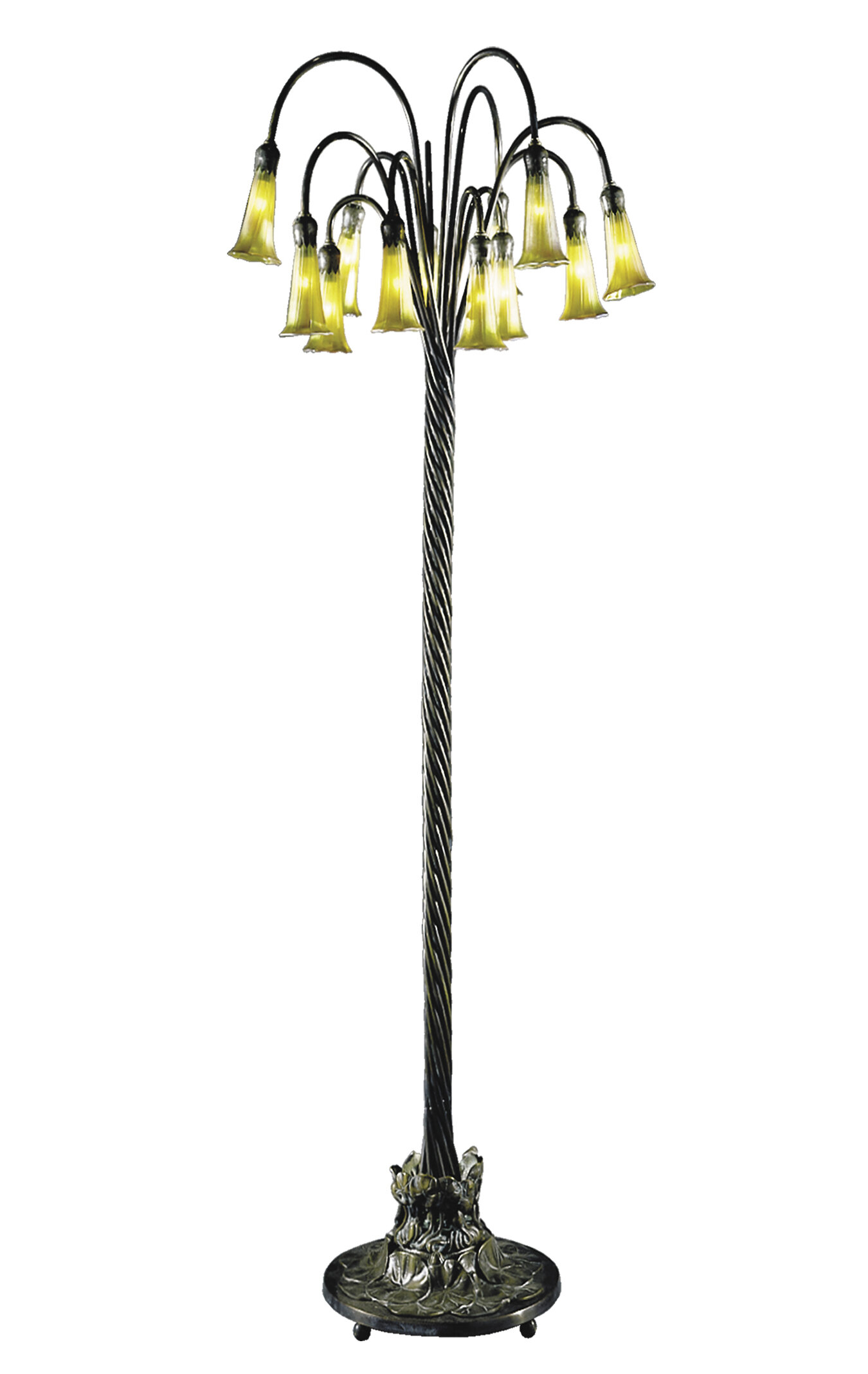 Het apparaat groet Zullen Dale Tiffany Lily 63" Tree Floor Lamp | Wayfair