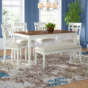 Go to store & view more images Alcott Hill Hillside Avenue 6 Piece Breakfast Nook Dining Set