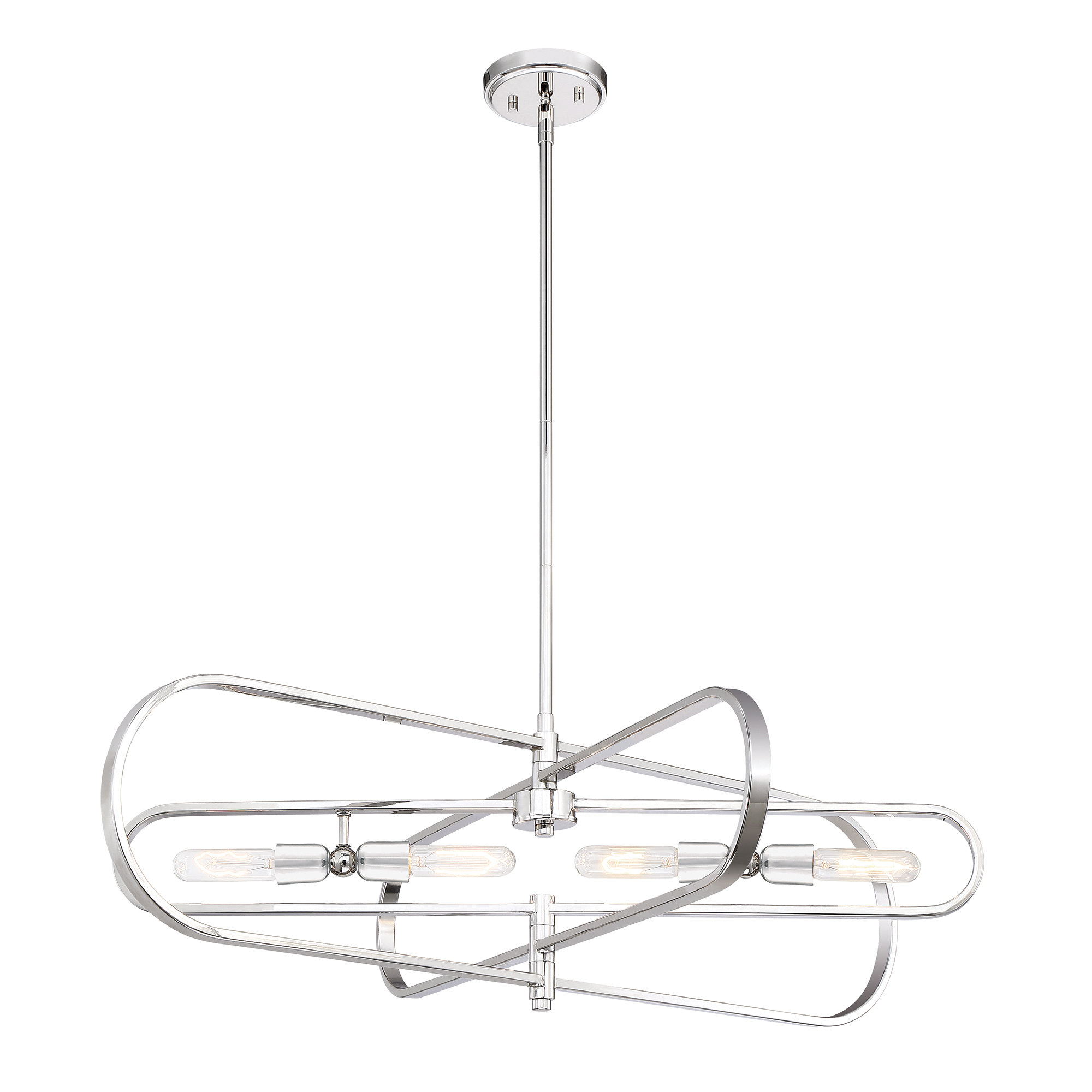 Orren Ellis Braziel 4 Light Unique Statement Geometric Chandelier Wayfair