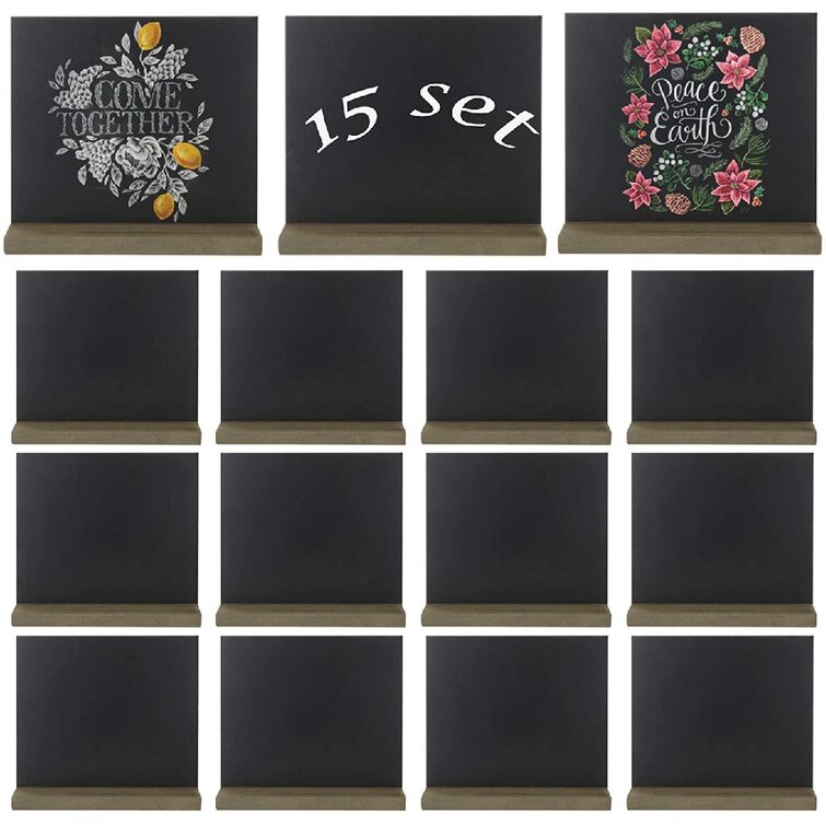 Mini Hanging Blackboard Chalkboard Labels Message Wedding Party Table Stand